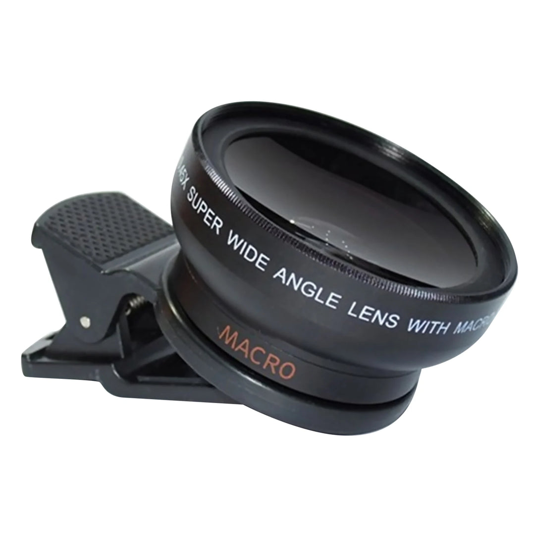 2-In-1 Mobile Phone Lens 0.45X Wide Angle Lens 10X Macro HD Camera Lens Universal for iPhone for Android Phone Len Clip