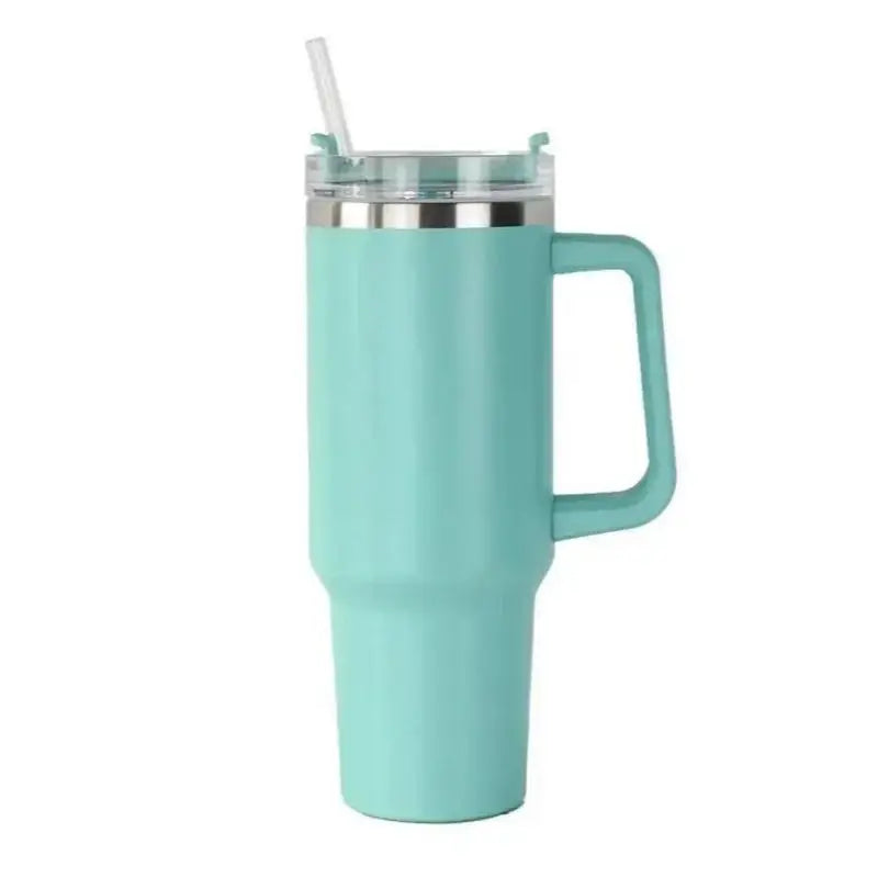 40oz Insulated Tumbler with Handle &amp; Straw, 1200ML Travel Coffee Cup-6