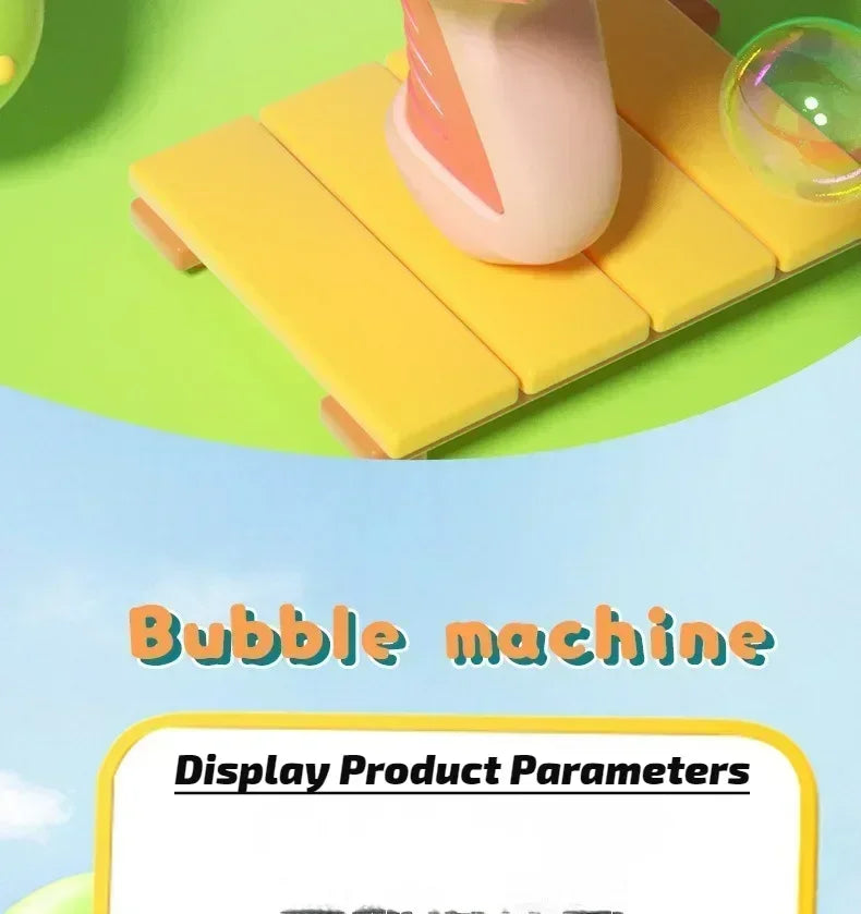 Machine Bubble Gun Summer Beach Bathing Outdoor Games Children Fantasy Kids Toys Gift Bubble Toy Space Electric Automatic Bubbl