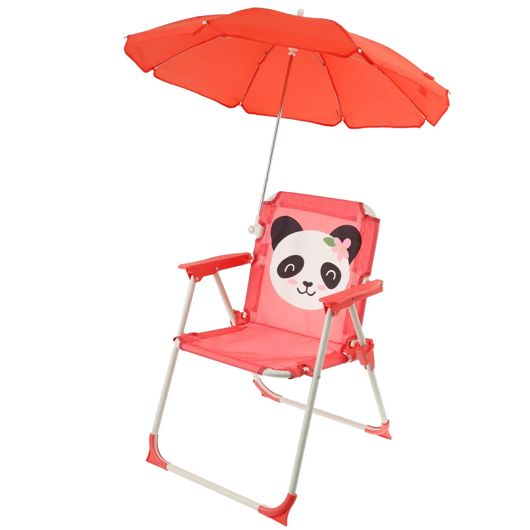 Folding Beach Chair with Sun Umbrella | Lightweight Portable Outdoor Chair