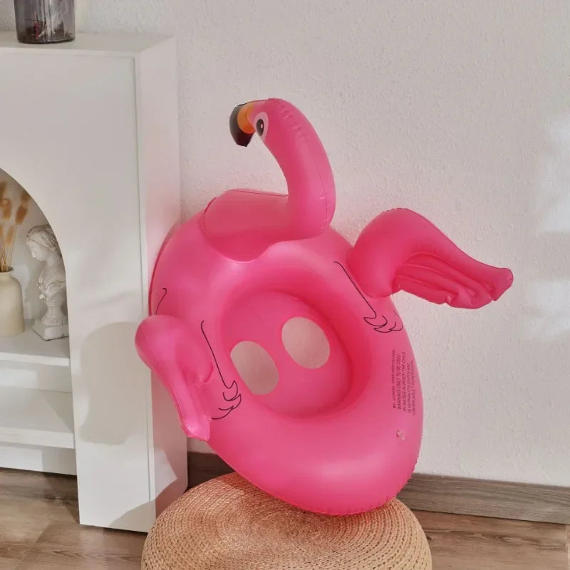 Animal Inflatable Pool Toys Baby Swimming Ring Summer Outdoor Floating Seat Flamingo Pool Party Water Toys for Kids