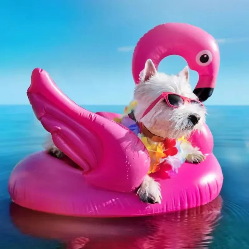 Animal Inflatable Pool Toys Baby Swimming Ring Summer Outdoor Floating Seat Flamingo Pool Party Water Toys for Kids
