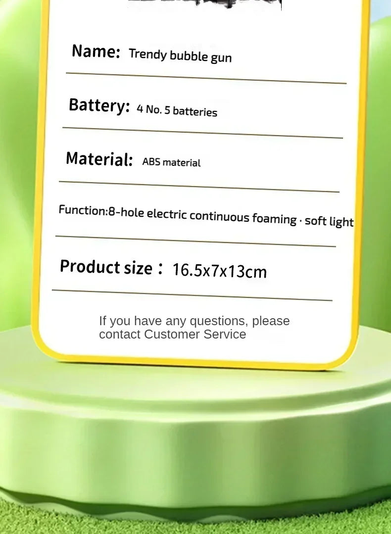 Machine Bubble Gun Summer Beach Bathing Outdoor Games Children Fantasy Kids Toys Gift Bubble Toy Space Electric Automatic Bubbl