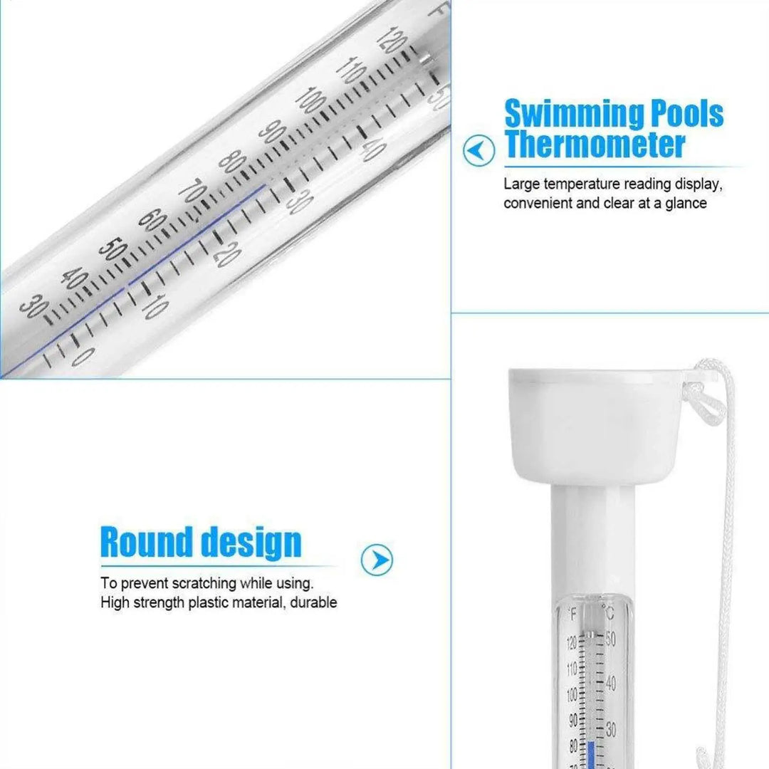 Floating Pool Thermometer | Easy-Read Water Temperature Gauge for Pools, Spas &amp; Hot Tubs