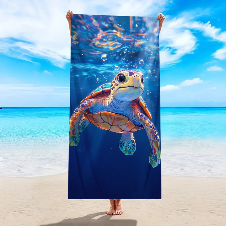 Marble Pattern Quick-Dry Microfiber Beach Towel — Soft, Lightweight &amp; Multi-Use | 11 Designs, 6 Sizes