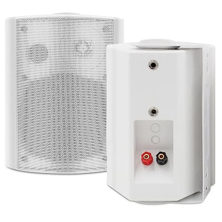 Herdio 5.25" Outdoor Wall-Mount Speakers — 300W Waterproof Stereo Pair for Patio, Deck &amp; Garage