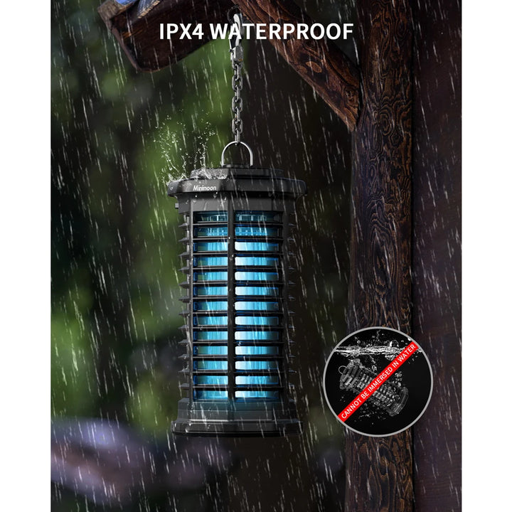 Bug Zapper Outdoor 4000V Powerful Electric Mosquito Zapper 15w Fly Trap Outdoor, IPX4 Fly Zapper for Indoor Yard Backyard Patio