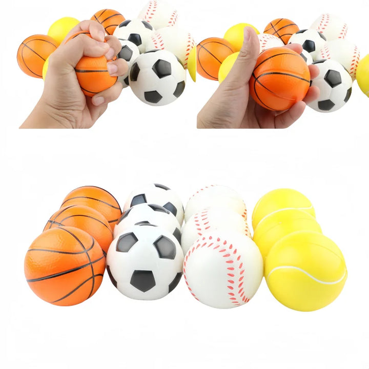Mini Foam Sports Balls — 12-Pack | Beach &amp; Pool Party Toy