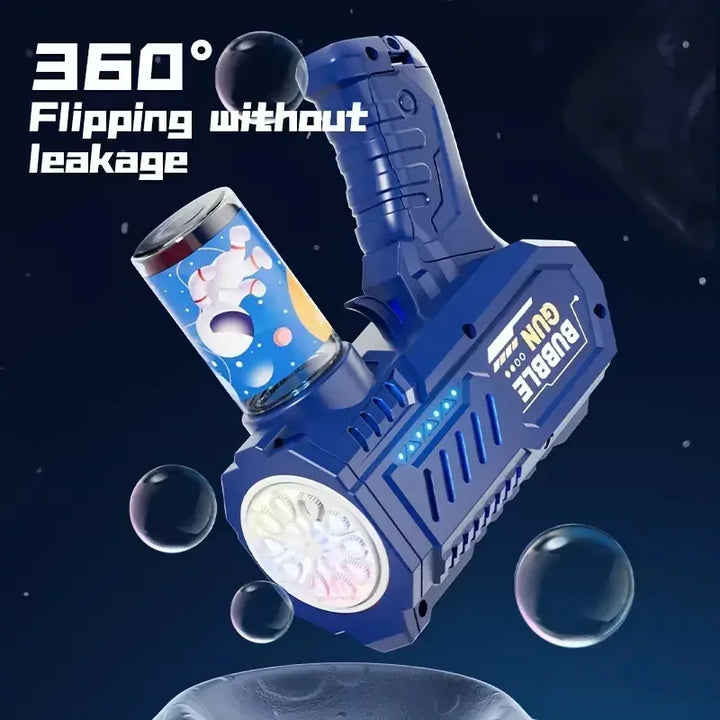 Rocket Bubble Gun – 10-Hole Automatic Bubble Blower for Kids