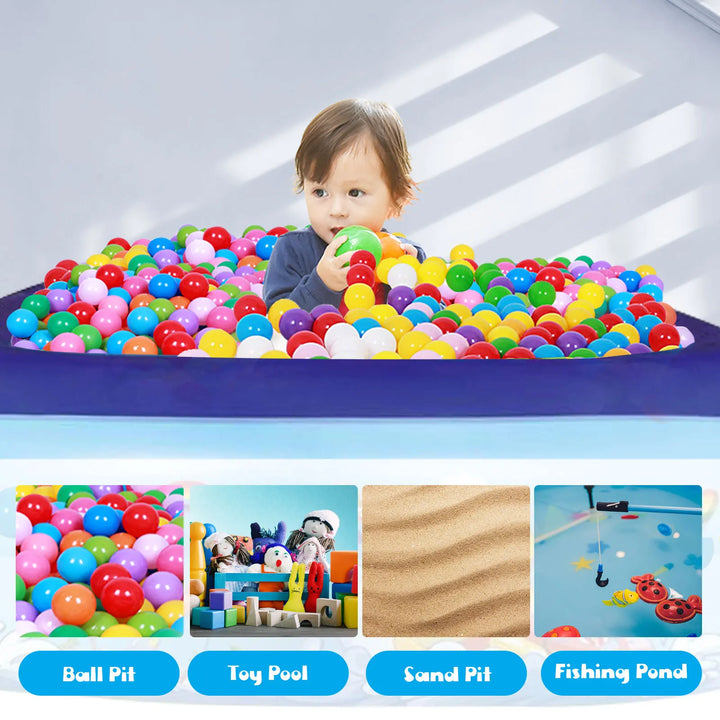 Inflatable Swimming Pool for Kids (Blue)-2