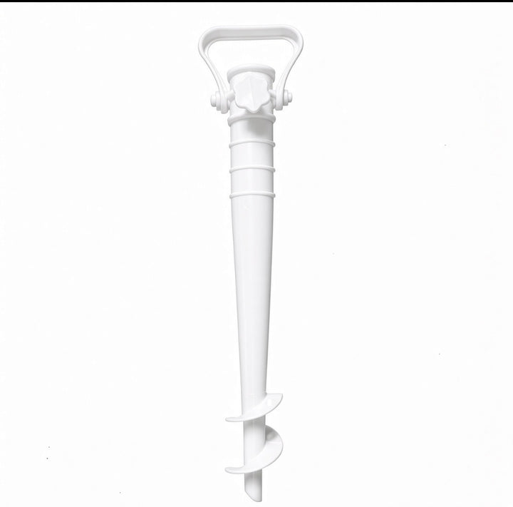 Adjustable Beach Umbrella Base with Ground Plug Anchor