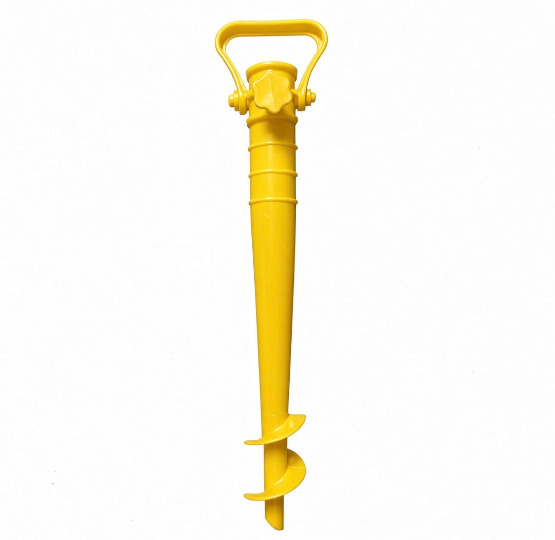 Adjustable Beach Umbrella Base with Ground Plug Anchor