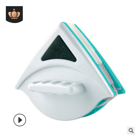 Magnetic Triangle Window Cleaner and Glass Scraper