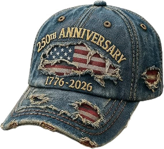 Embroidered Denim Baseball Cap