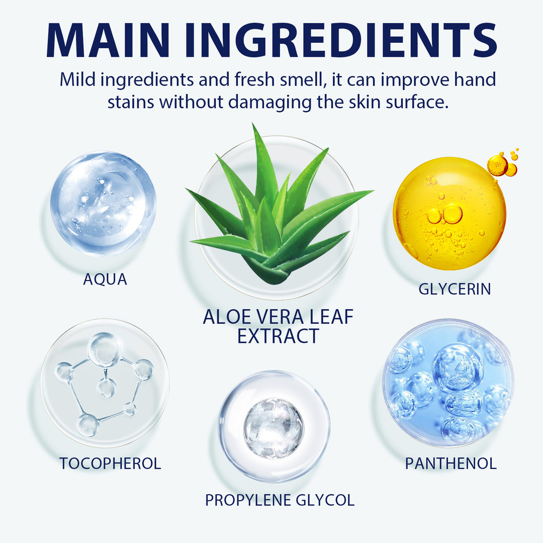 OceAura Aloe Vera Gel | Hydrating After-Sun Moisturizer for Hands &amp; Skin