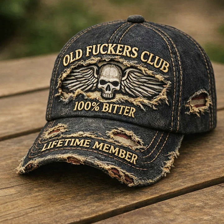 Embroidered Denim Baseball Cap