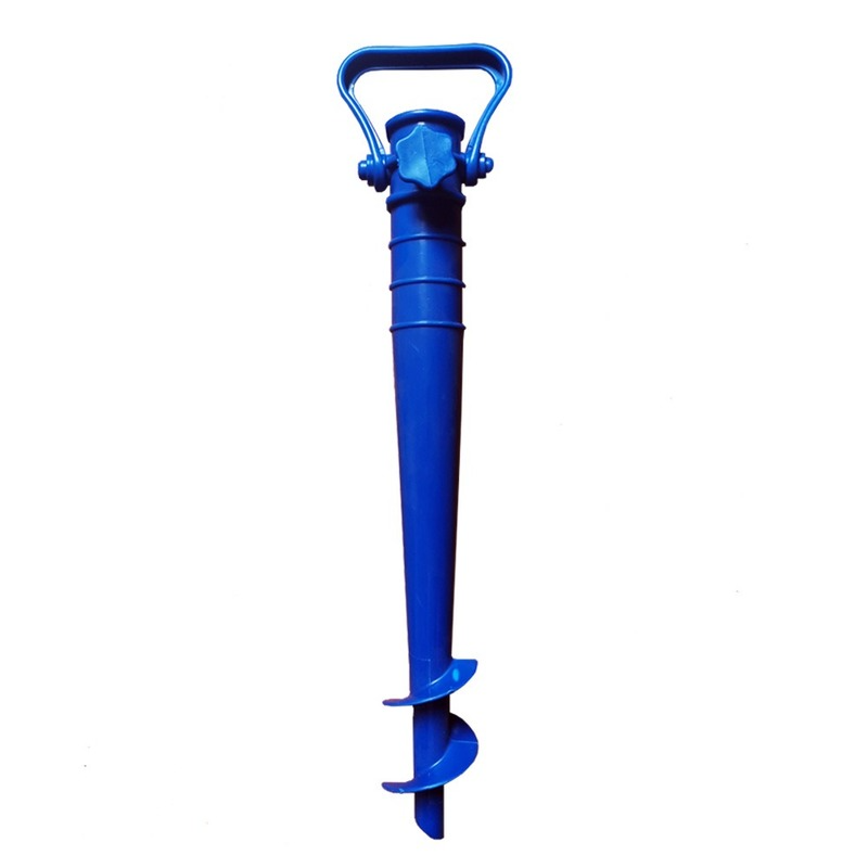Adjustable Beach Umbrella Base with Ground Plug Anchor