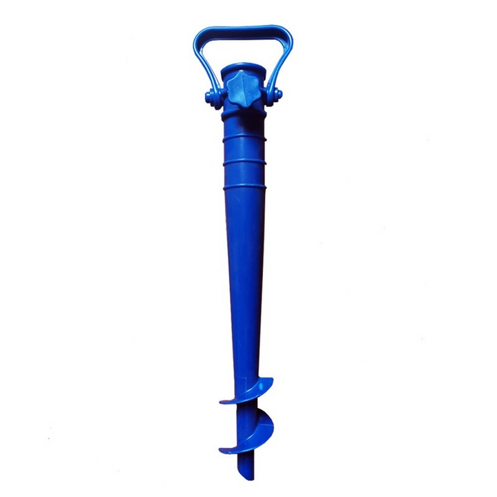 Adjustable Beach Umbrella Base with Ground Plug Anchor