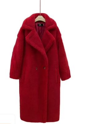 Long Cashmere Lamb Winter Coat