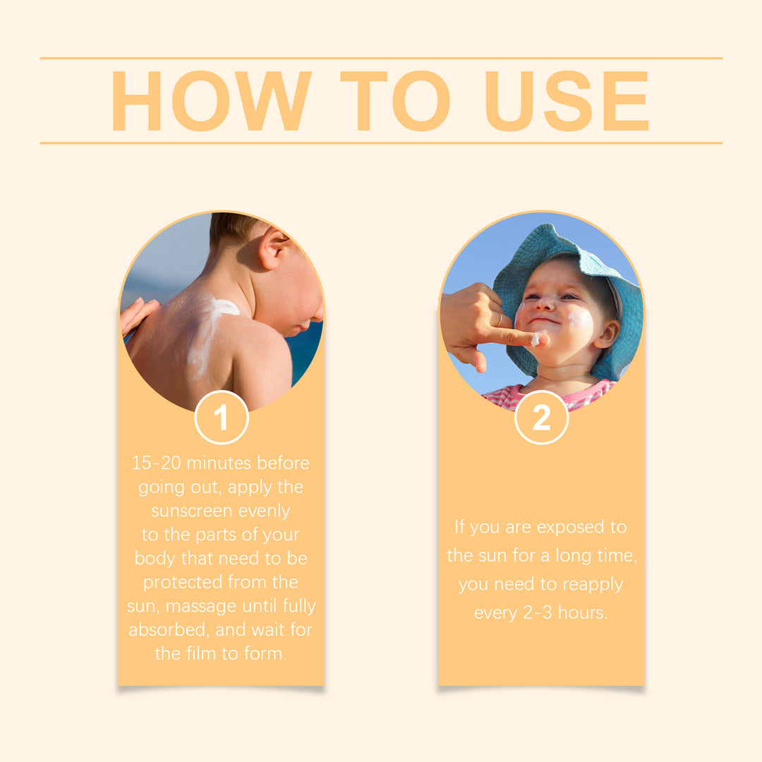 Wiieey Whitening Sunscreen Cream | SPF Moisturizing Sun Protection with Collagen &amp; Panthenol