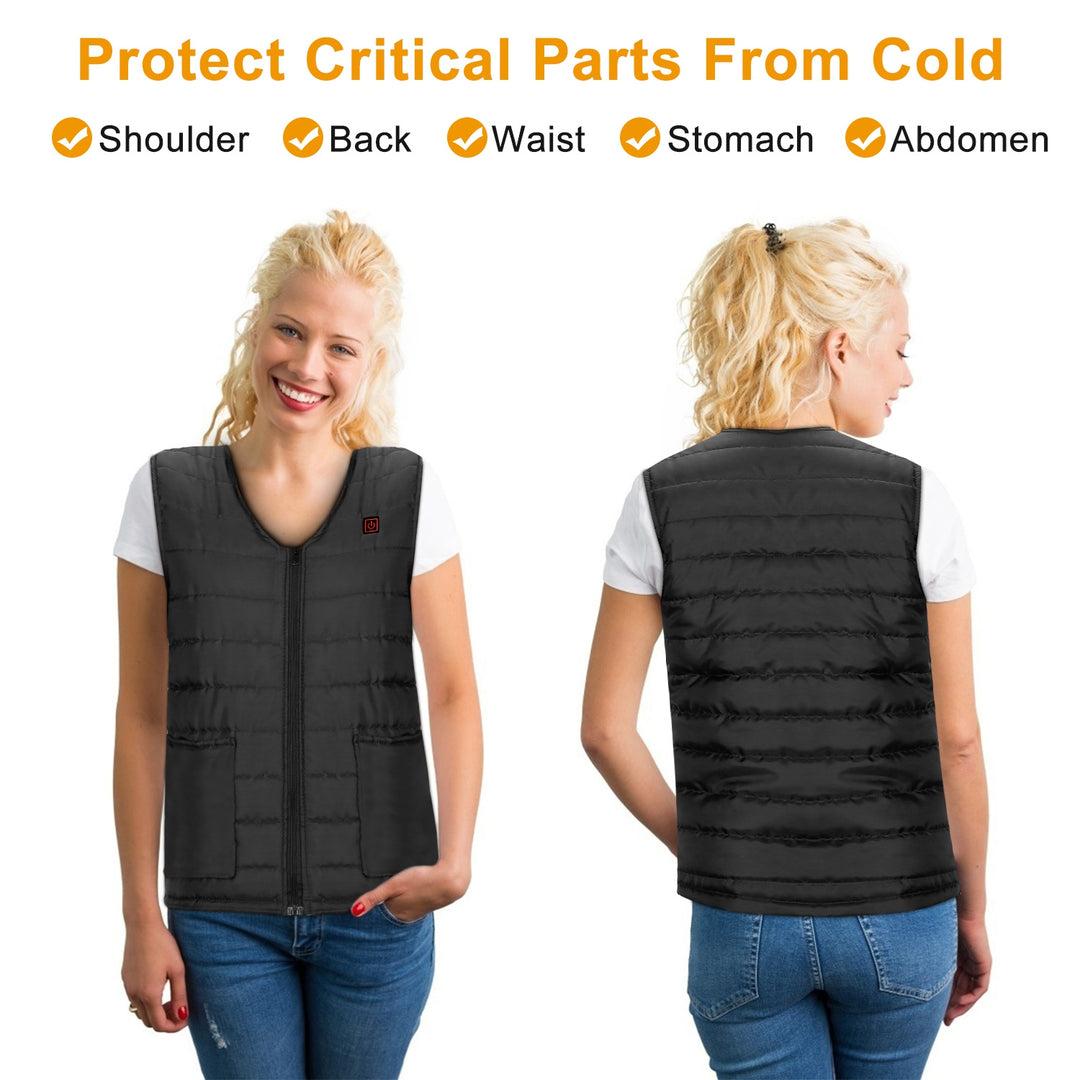 USB Heated Vest with 10 Heating Pads – Men &amp; Women
