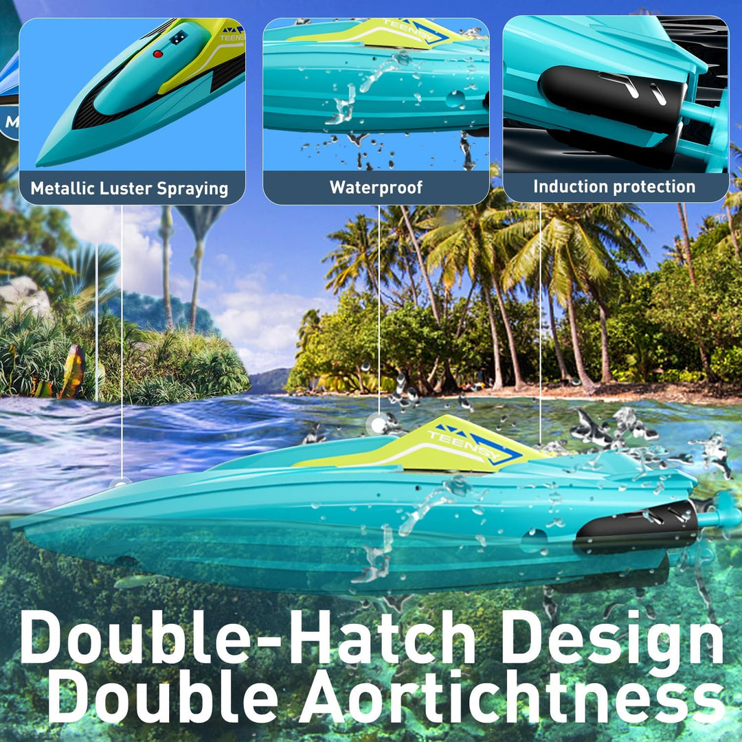 S5 Remote Control Boat for Pools &amp; Lakes | 20 MPH | 2.4GHz | Self-Righting RC Boat