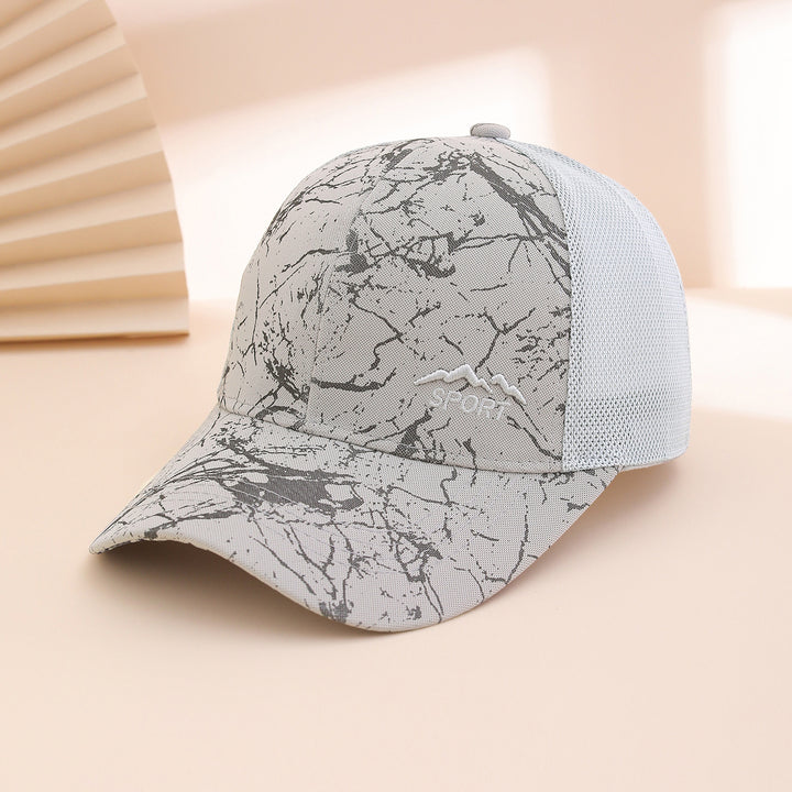Embroidered Mountain Peak Mesh Baseball Cap