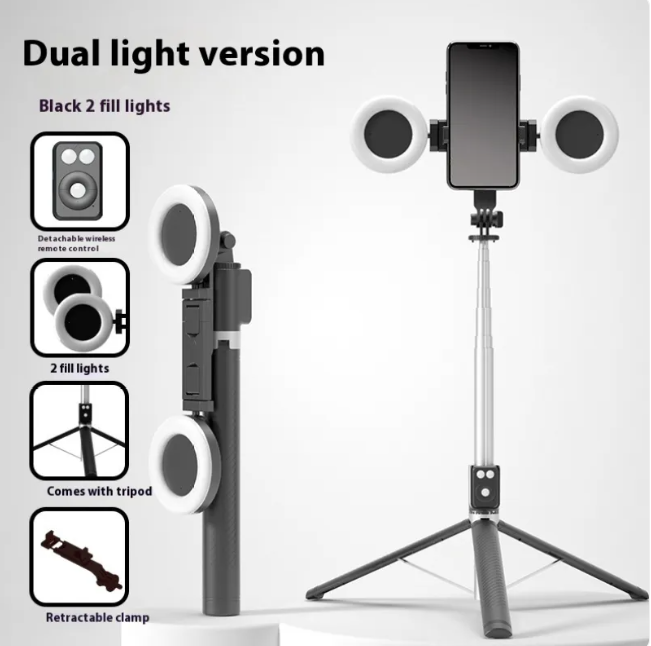Bluetooth Selfie Stick &amp; Tripod – 1.7M Aviation-Grade Alloy
