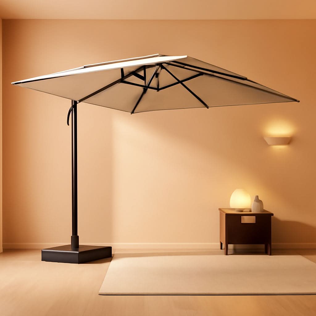 Cantilever Patio Umbrella 9 By 11.5 Feet 360 Rotation-0