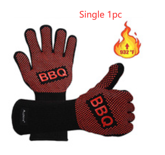 High Temperature Fireproof Barbecue Baking Gloves