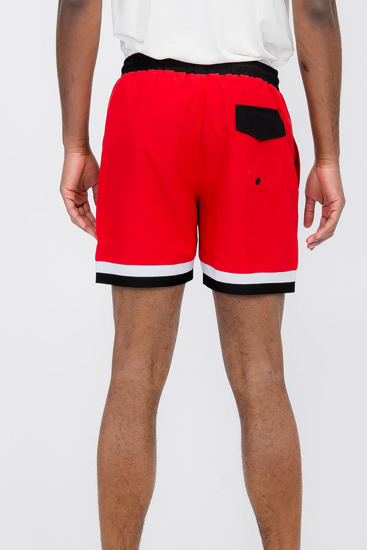 Cali Rep Print Swim Shorts