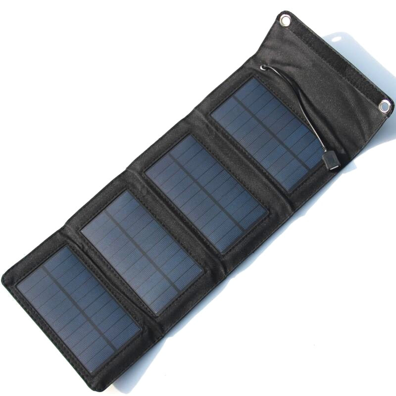 7W Portable Solar Charger | USB Output | Foldable &amp; Lightweight | Camping &amp; Outdoor