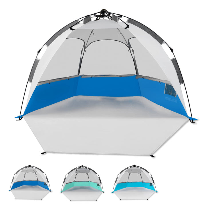 2-3 Person Instant Pop-Up Beach Tent | UV Protection | Dark Blue