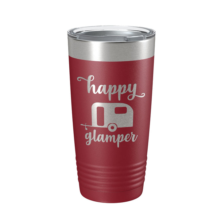Happy Glamper Tumbler Travel Mug Insulated Laser Engraved Coffee Cup 20 oz-18