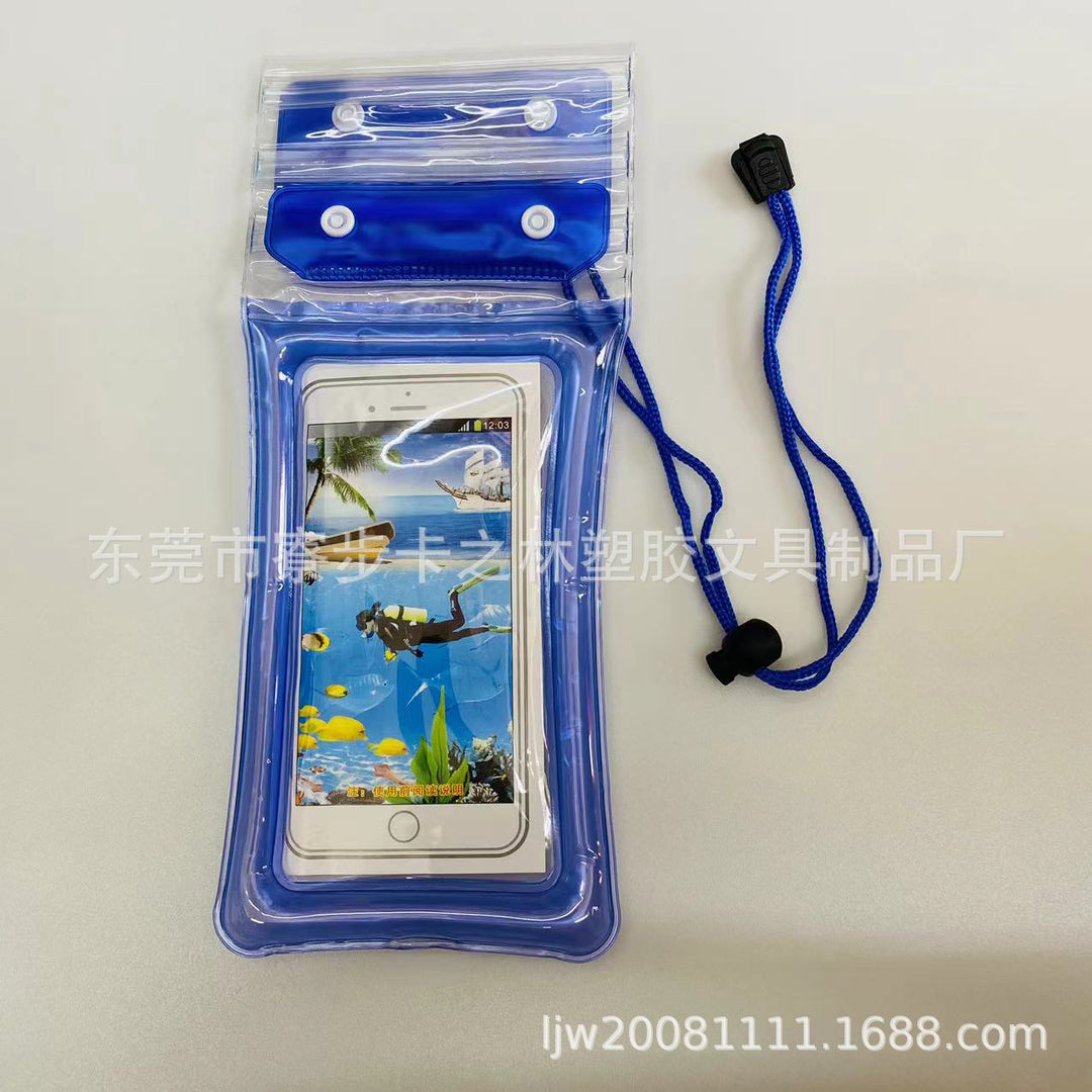 Three-Fold Waterproof Phone Bag for Swimming, Touchscreen