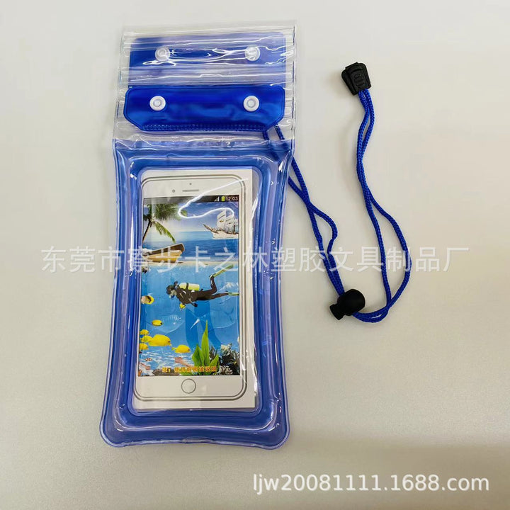 Three-Fold Waterproof Phone Bag for Swimming, Touchscreen