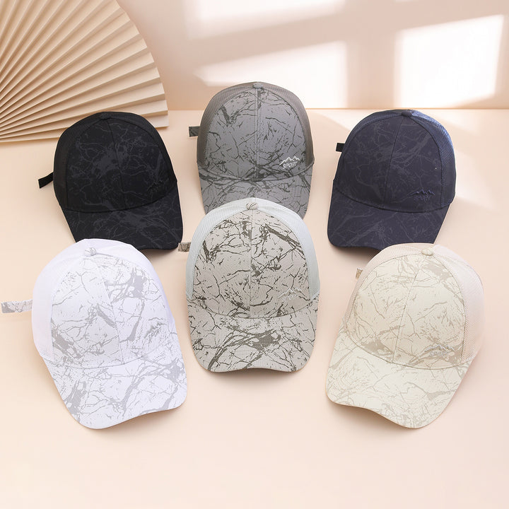 Embroidered Mountain Peak Mesh Baseball Cap