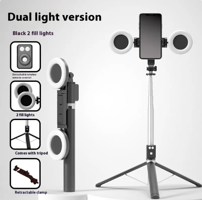 Bluetooth Selfie Stick &amp; Tripod – 1.7M Aviation-Grade Alloy