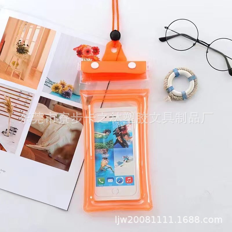 Three-Fold Waterproof Phone Bag for Swimming, Touchscreen