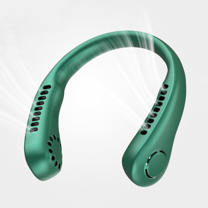 Portable Neck Hanging Mini Leafless Fan (Rechargeable)