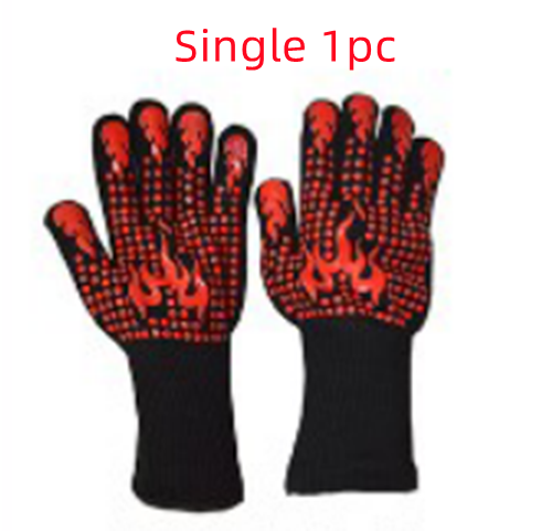 High Temperature Fireproof Barbecue Baking Gloves