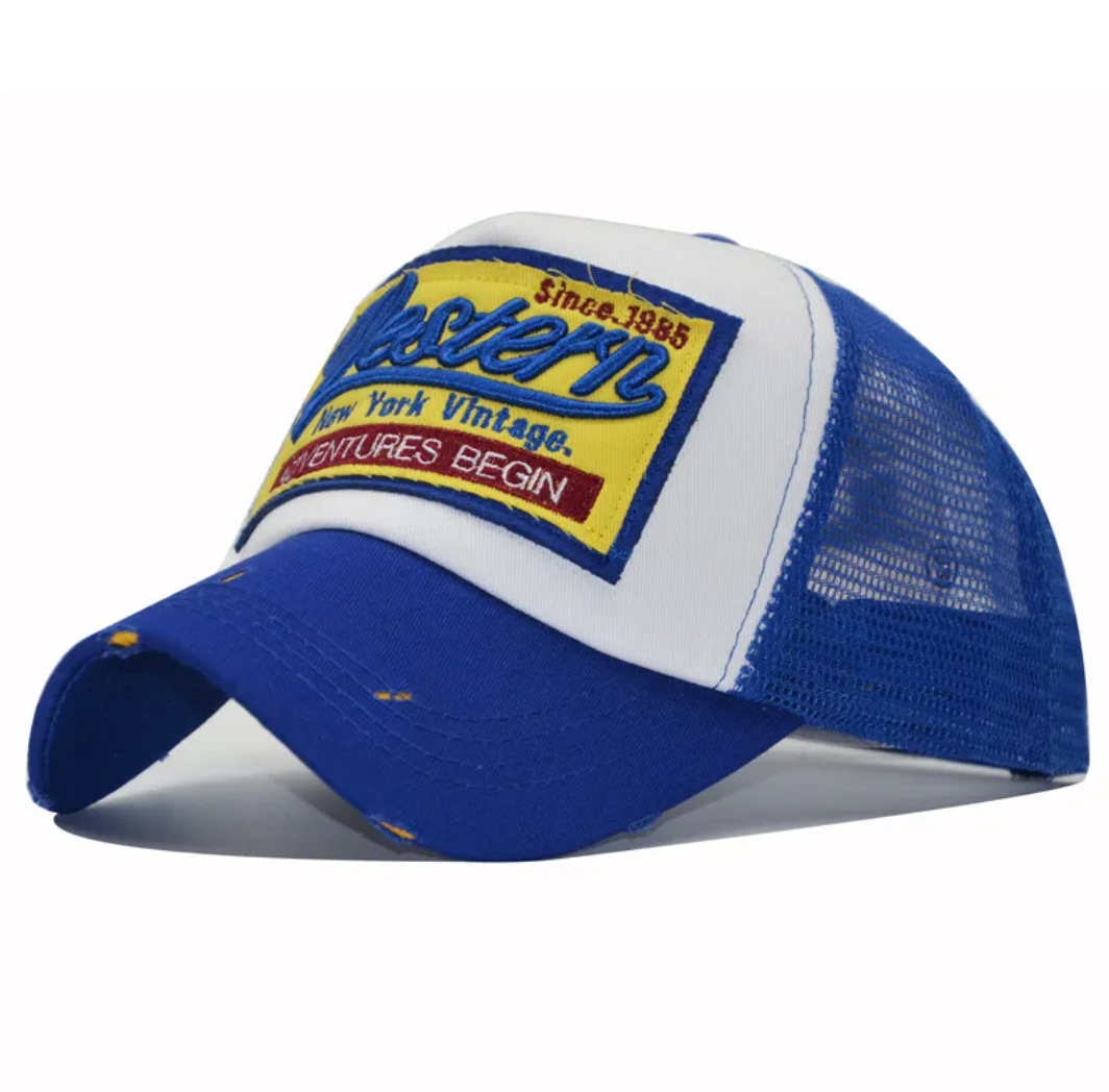 Embroidered Mesh Summer Cap