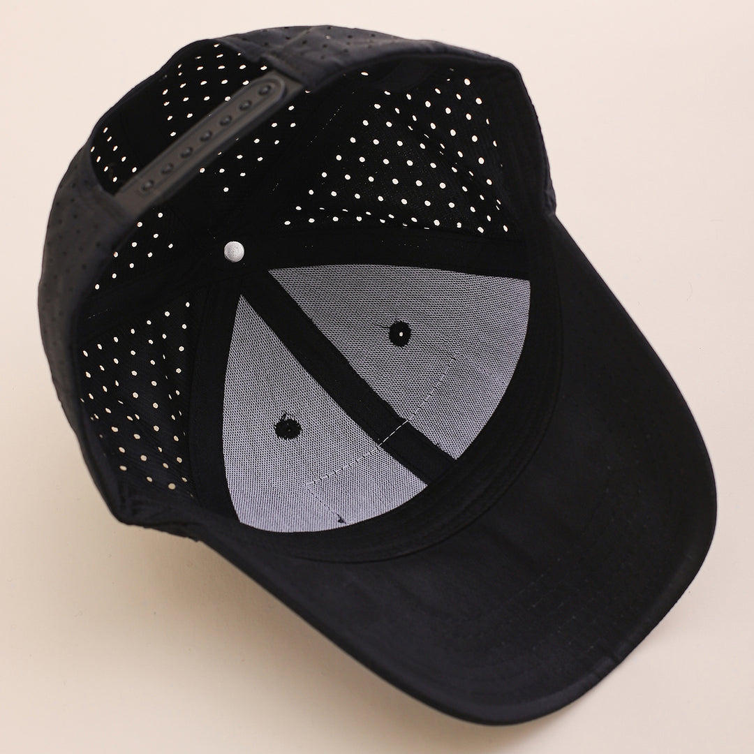 Cross-border Fashion Breathable Mesh Baseball Cap With Classic Contrasting Color National Flag Label And Curved Brim Baseball Cap. Suitable For Casual Outings And Versatile Wear.