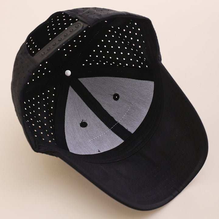 Cross-border Fashion Breathable Mesh Baseball Cap With Classic Contrasting Color National Flag Label And Curved Brim Baseball Cap. Suitable For Casual Outings And Versatile Wear.