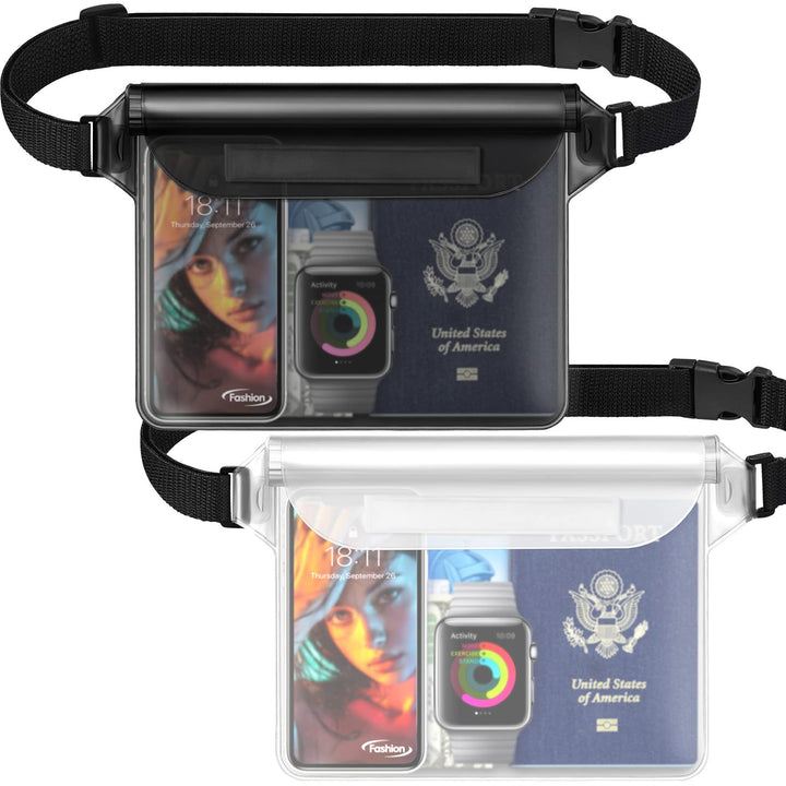Waterproof Fanny Pack, 2-Pack - Keeps Phone Dry