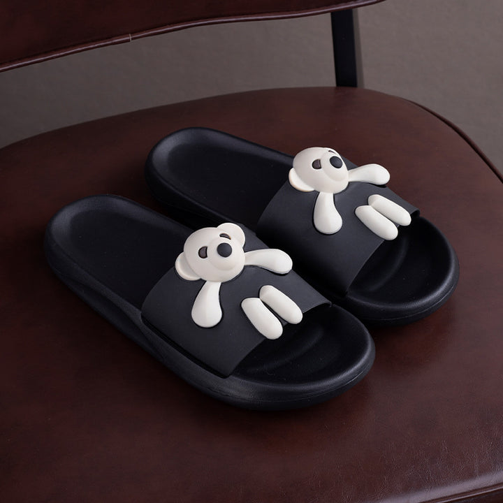 Cartoon Bear Sandals for Girls and Couples