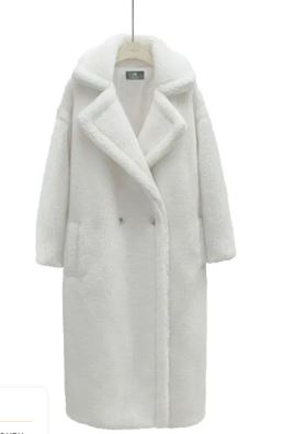 Long Cashmere Lamb Winter Coat