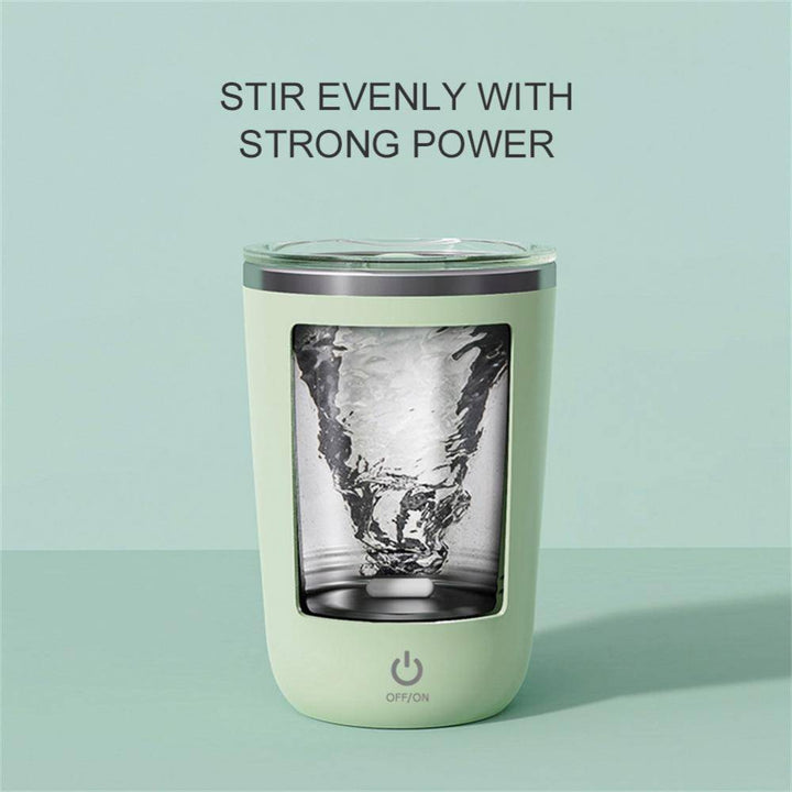 Insulated Self-Stirring Coffee Mug – 350 ml Electric Mixer &amp; Thermal Cup-4