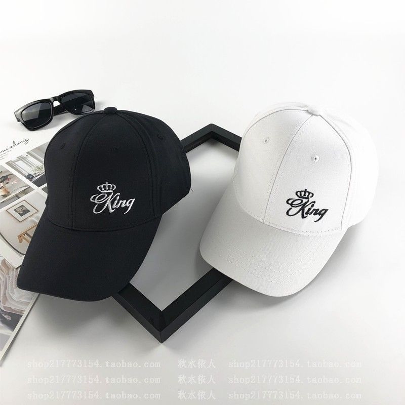 King N Queen Crown Embroidered Baseball Caps Set