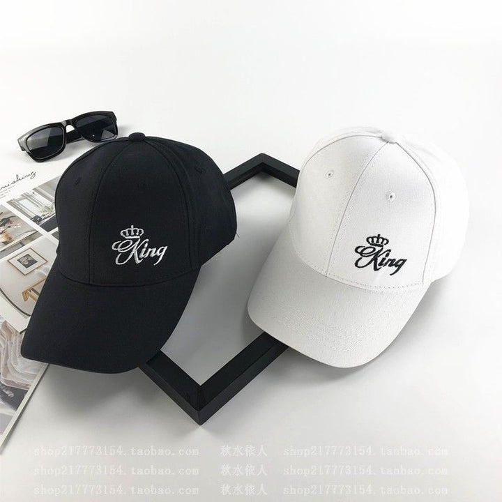 King N Queen Crown Embroidered Baseball Caps Set